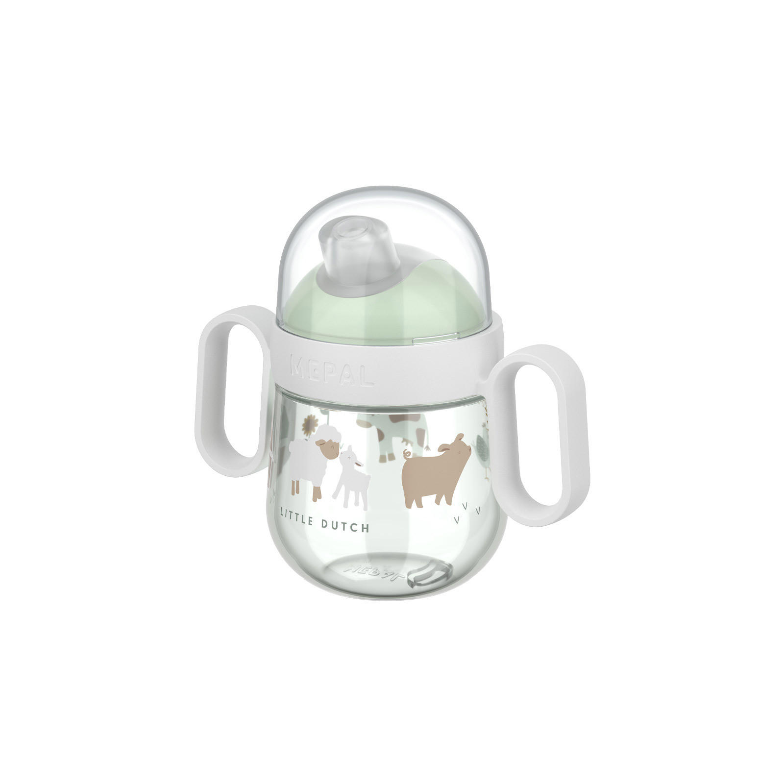ANTITROPF-TRINKLERNBECHER Mio (2025) Little Farm 200 ml - Grün, Kunststoff (0.2L) - Mepal