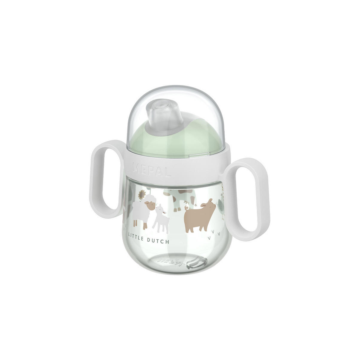 ANTITROPF-TRINKLERNBECHER Mio (2025) Little Farm 200 ml - Grün, Kunststoff (0.2L) - Mepal