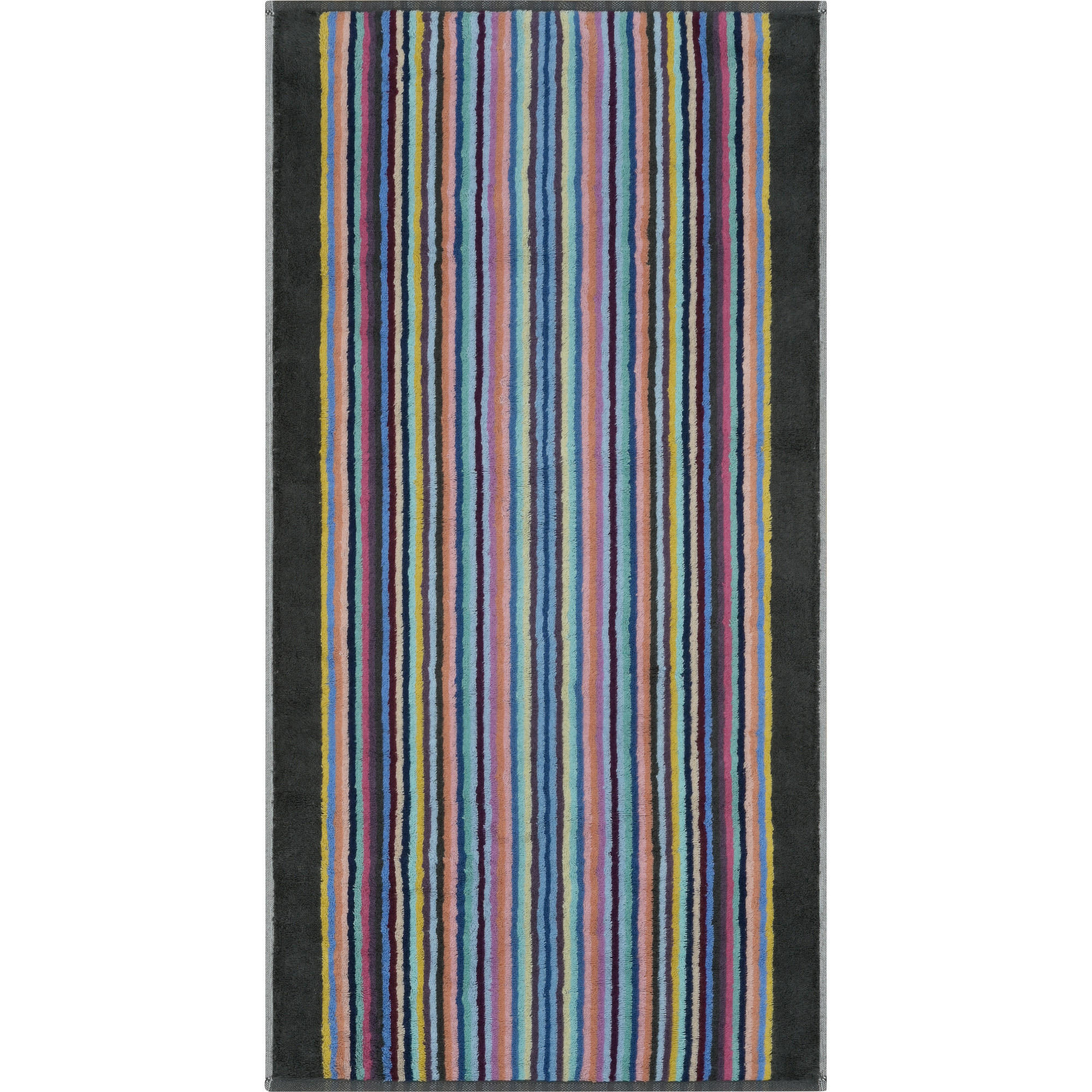 HANDTÜCHER REMAKE STREIFEN 2022 ANTHRAZIT-MULTICOLOR - 18 - Multicolor, Textil (50/100cm) - Cawoe