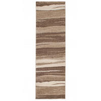 LÄUFER SARI Taupe 70/100 cm - Taupe, Textil (70/100cm) - Tapiso
