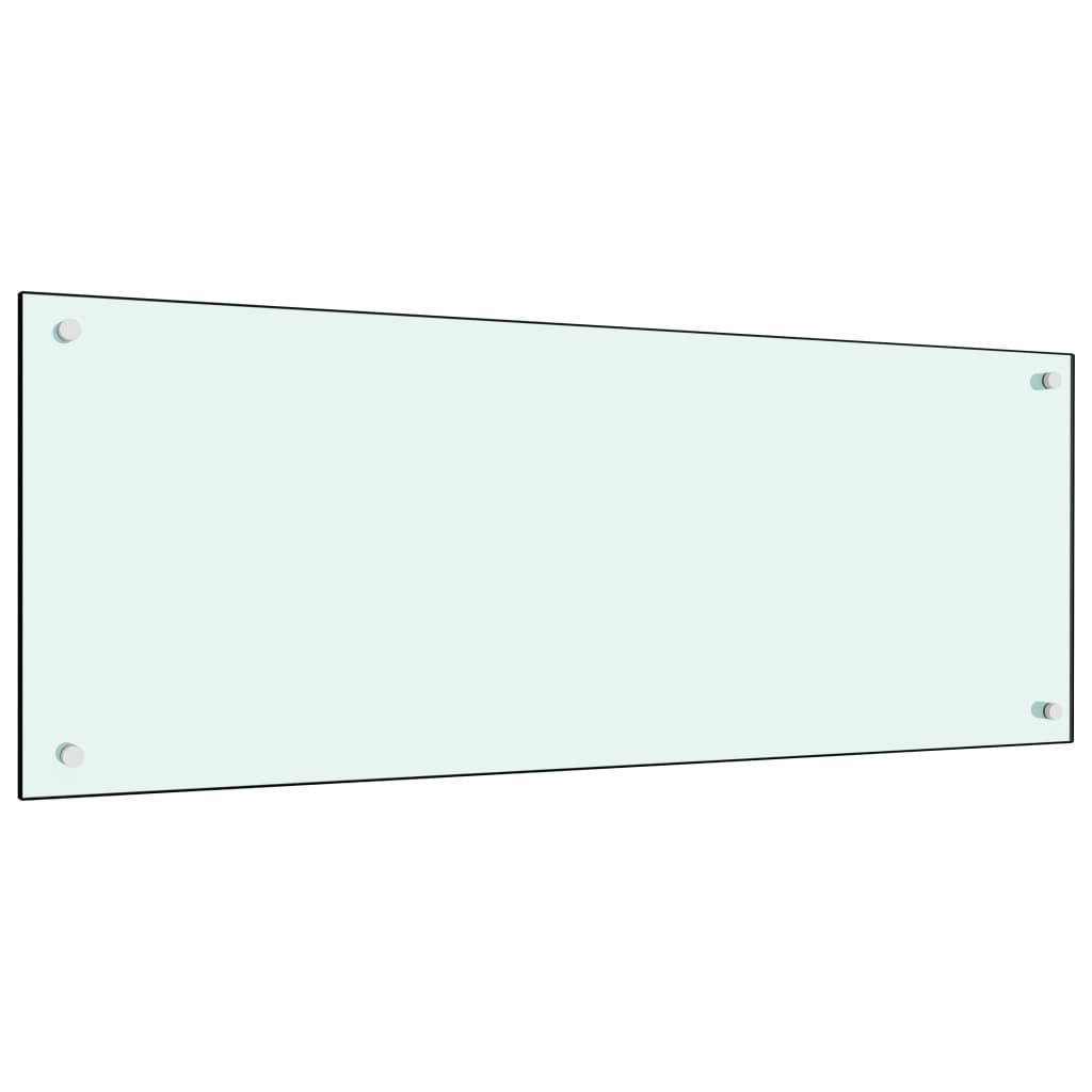 KÜCHENRÜCKWAND Glas 100x40 cm Weiß Wand-Spritzschutz - Weiß, Glas (100/40/0.6cm) - DELUKE