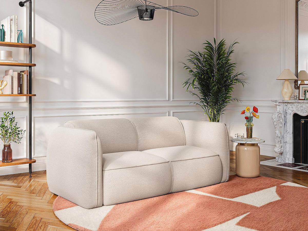 SOFA - 3 Personen - stoff - beige Camilio - Beige, Kunststoff/Textil (230/74/90cm) - Vente-Unique