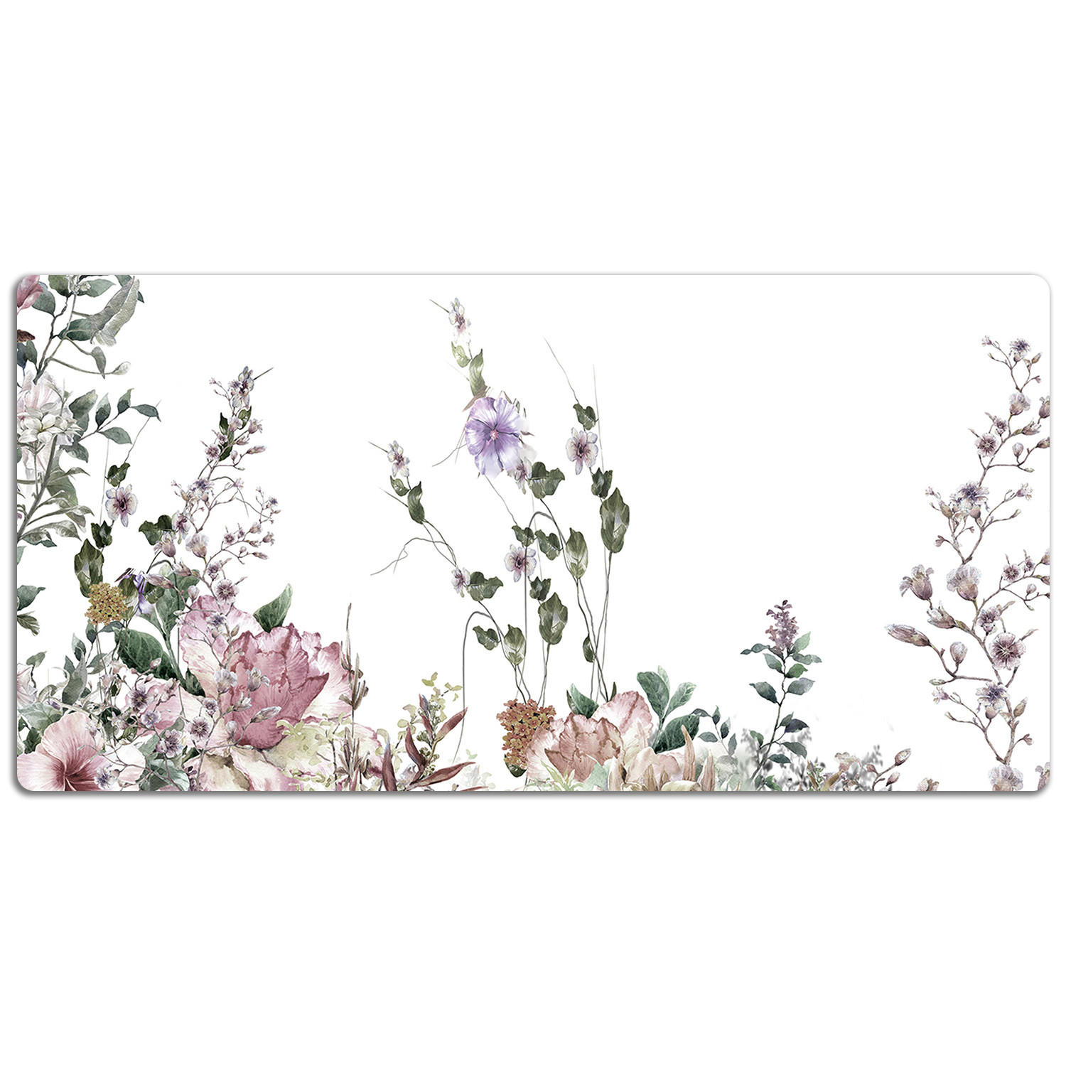 ArtPrintCave Schreibtischunterlage Weiß 90x45x1.6 cm