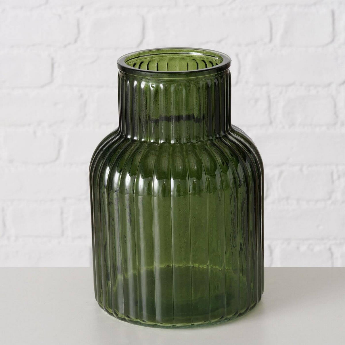 VASE Relea 20 cm - Dunkelgrün, Glas (20cm) - Boltze Home