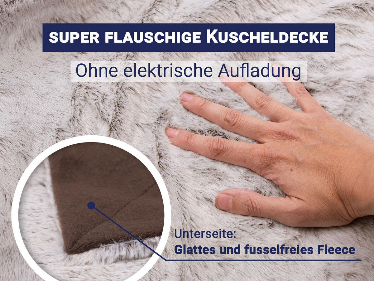 KUSCHELDECKE, 150x200 cm, 100% Polyester, Braun - Braun, Textil (150/200cm) - Zollner
