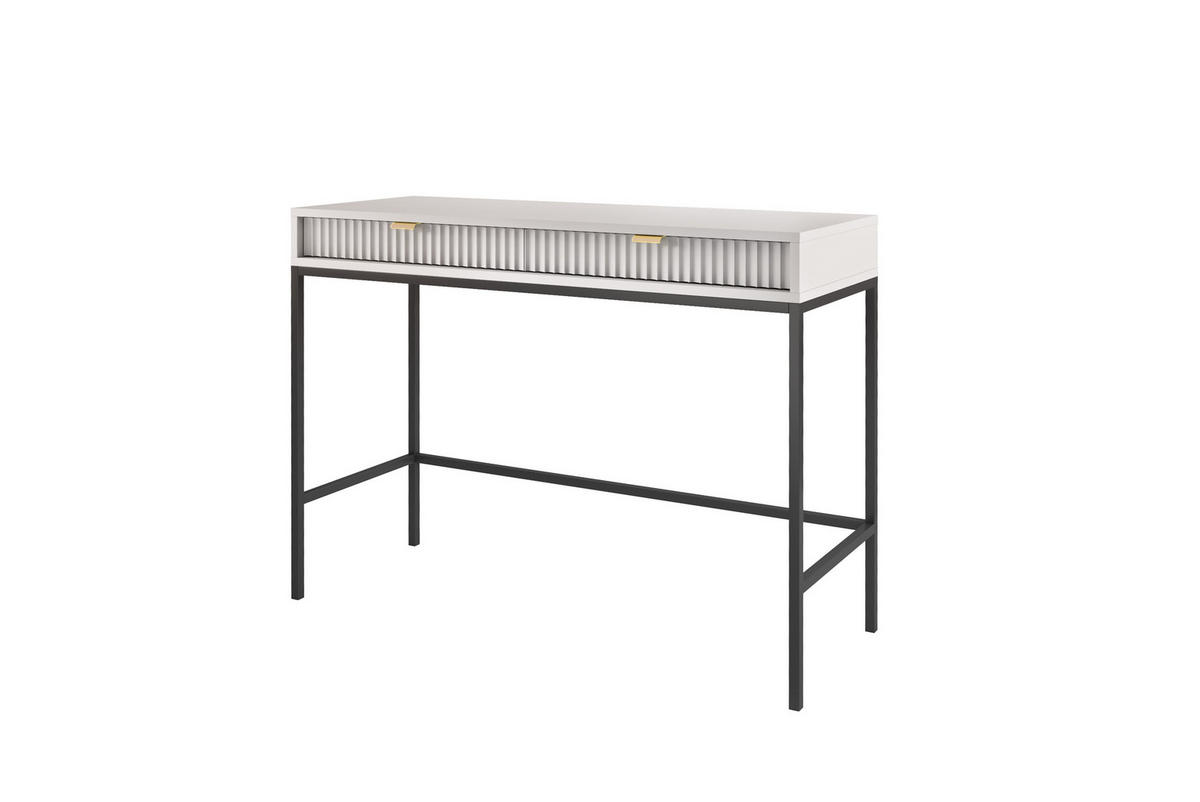 SCHMINKTISCH ZOVA Grau 104x77x50 cm Little table, Freistehend - Schwarz/Grau, Holzwerkstoff/Metall (50/104/77cm) - DomoHome