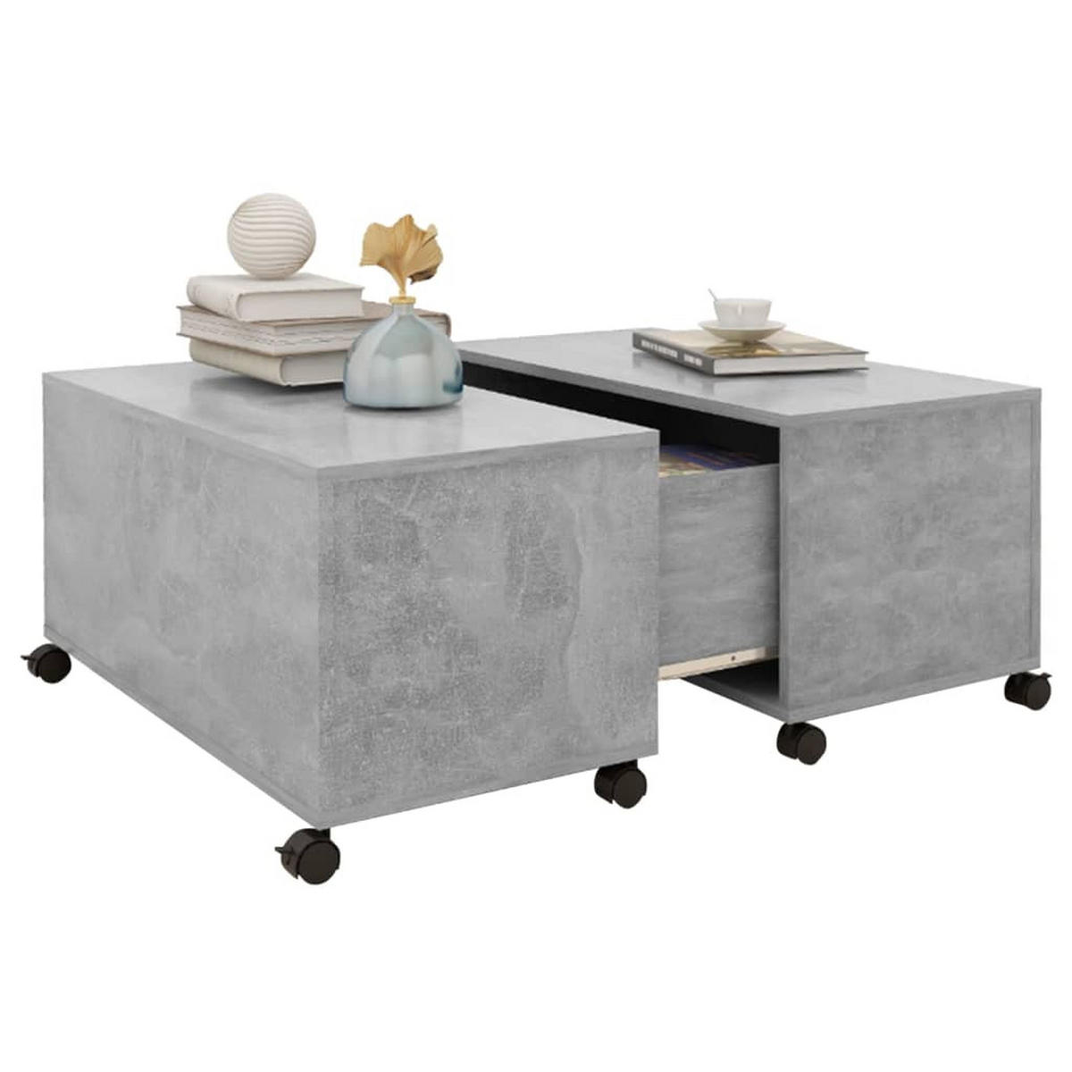 COUCHTISCH Betongrau 75x75x38 cm Holzwerkstoff - Grau, Holzwerkstoff (75/75/38cm) - furnicato