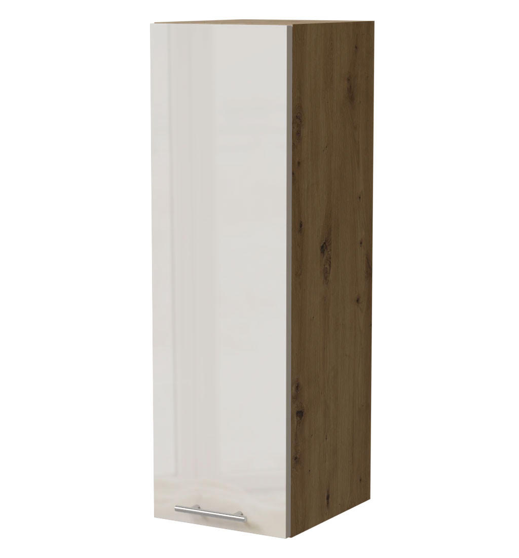 Feldmann-Wohnen Hängeschrank Creme, Eiche Artisan 30x96x32.5 cm