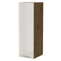 HÄNGESCHRANK Brerra W4/30 Eiche Artisan / RAL 9001 creme Hochglanz 30 / 32,5 / 96cm - Creme/Eiche Artisan, Holz/Holzwerkstoff (30/96/32.5cm) - Feldmann-Wohnen