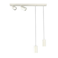 STRAHLER - Weiß Hochglanz, Metall (6/70/120cm) - Lumicom