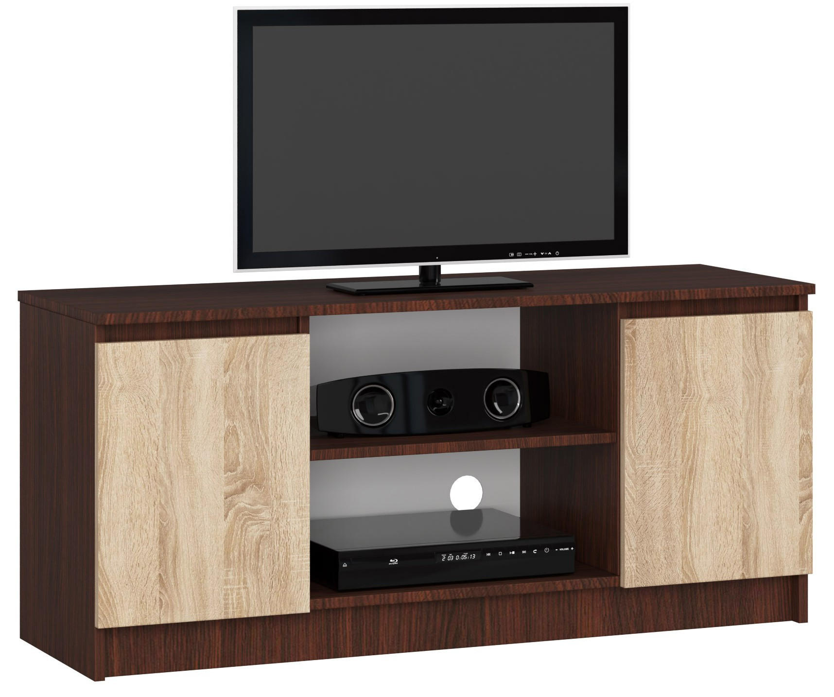 Akord Tv-Element Wenge, Sonoma Eiche 120x55x40 cm