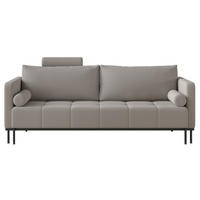 POHOVKA Skilia, šedá, 224 cm - šedá/černá, kov/dřevo (224/85/102cm) - Selsey