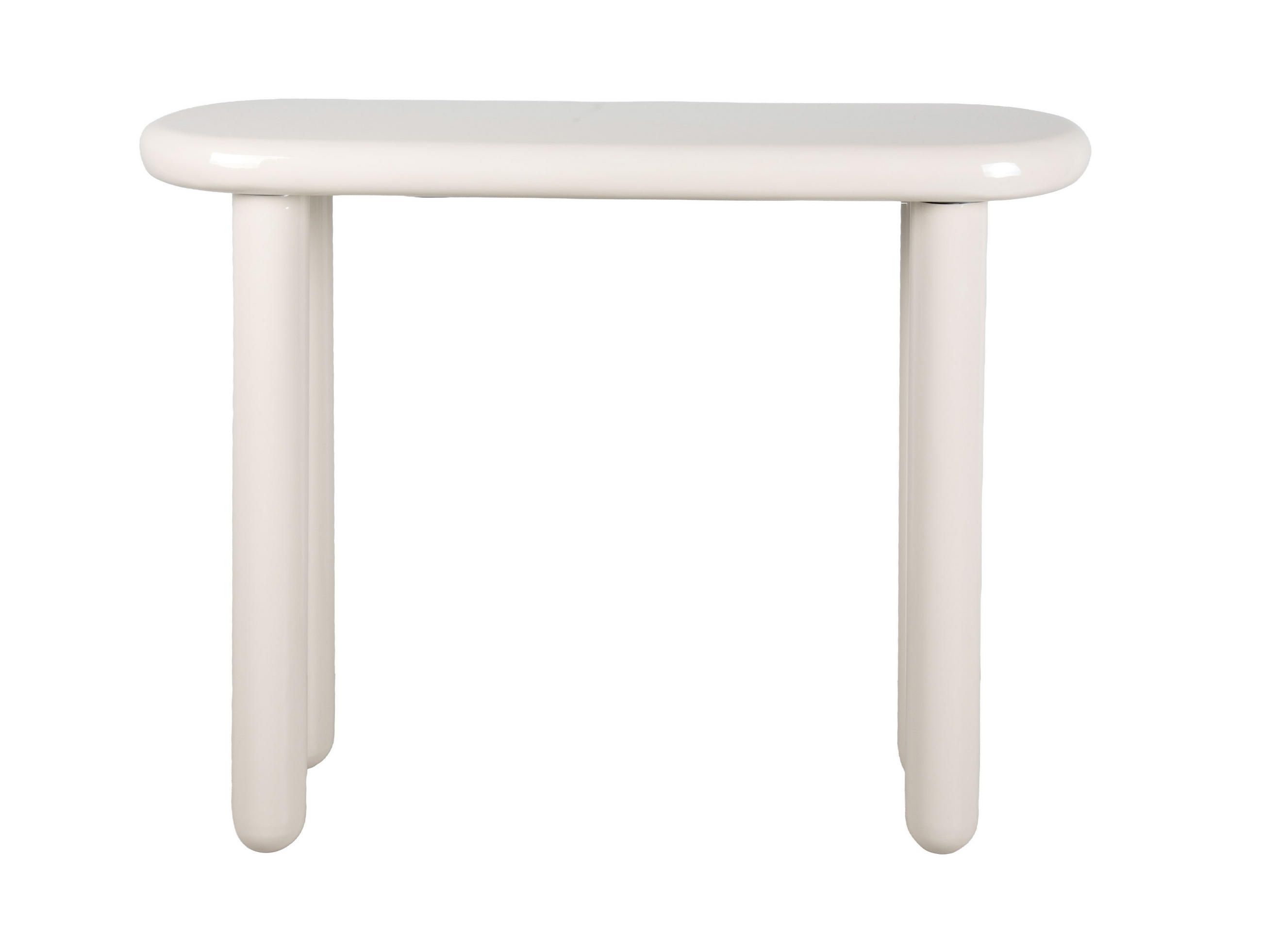 BEISTELLTISCH Cadiz Large - Weiß - 95/30/76 cm - Weiß, Metall (95/30/76cm) - Leitmotiv