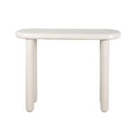 BEISTELLTISCH Cadiz Large - Weiß - 95/30/76 cm - Weiß, Metall (95/30/76cm) - Leitmotiv