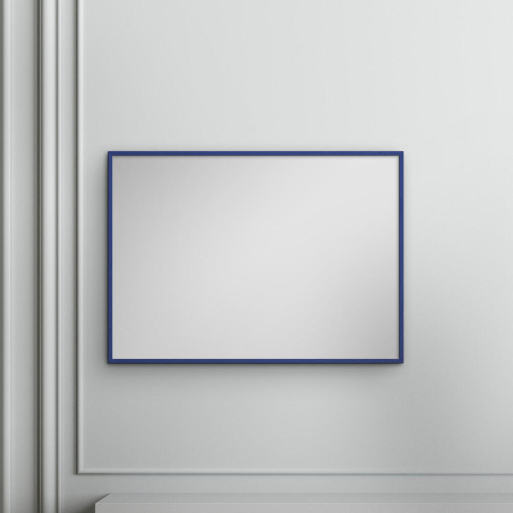 SPIEGEL - Blaues Holz - Blau, Holz/Papier (29.7/42/2cm) - Poster&Frame