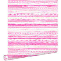 TAPETE Spitzenborten 53 cm x 10.05 m - Pink, Papier (53/0.1cm) - ESTAhome