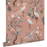 TAPETE Kraniche 50 x 900 cm - Pink, Papier (50/900cm) - ESTAhome