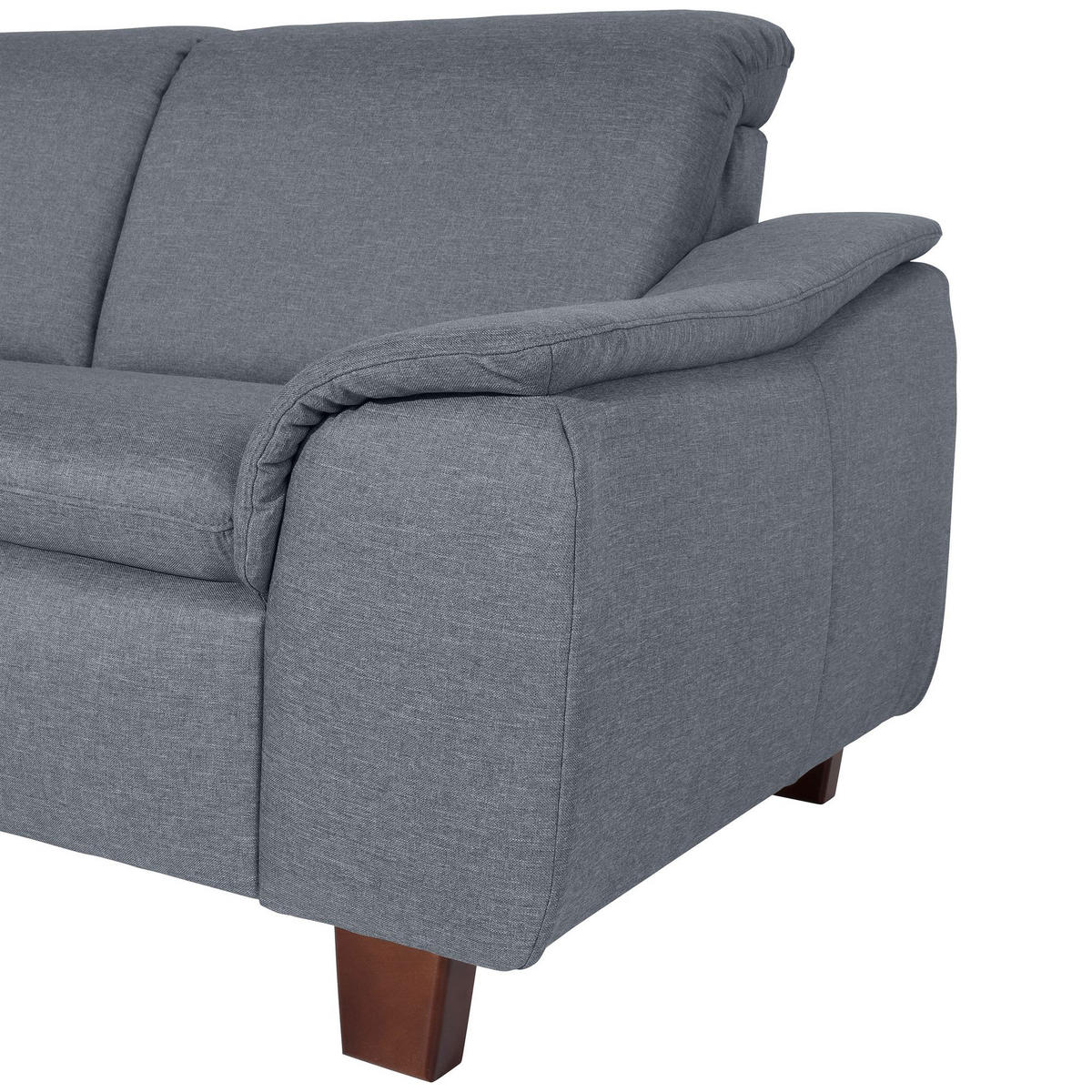 ECKSOFA mit Ottomane links Kaylil Flachgewebe denim - Flieder, Kunststoff (187/247cm) - 58aufmkessel