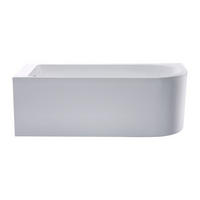 BADEWANNE (Standard) - 1 Person - acryl - weiß Anika - Weiß, Kunststoff (150/58/75cm) - Vente-Unique