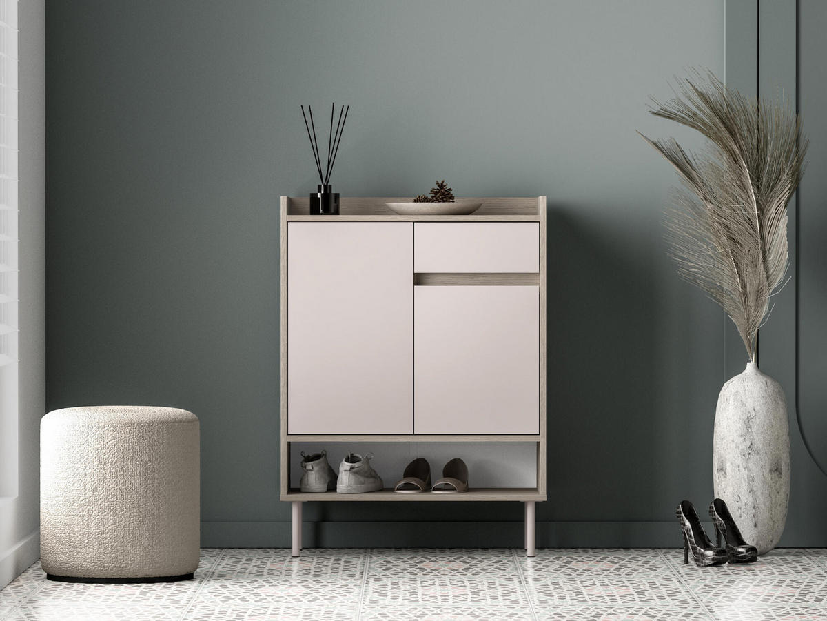 SIDEBOARD VOCO Beige 70x34x95 cm - Beige, Holzwerkstoff (70/95/34cm) - FURNLUX