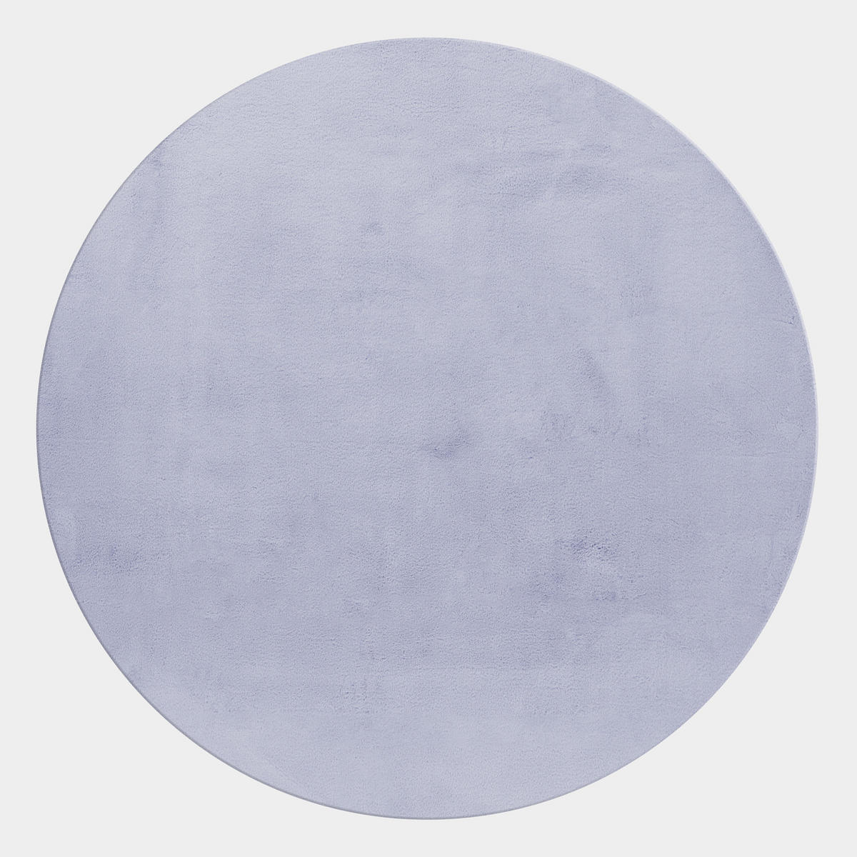 TEPPICH Wohnzimmer Einfarbig Pflegeleicht Waschbar OEKO-TEX Rund Silber 120x120 cm Flur – NECKAR - Silberfarben, Textil (120/120cm) - KADIMA DESIGN