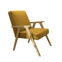 SESSEL PRL Holzgestell, 59/63/81 cm Gelb - Gelb, Holz/Textil (59/81/63cm) - Idohome