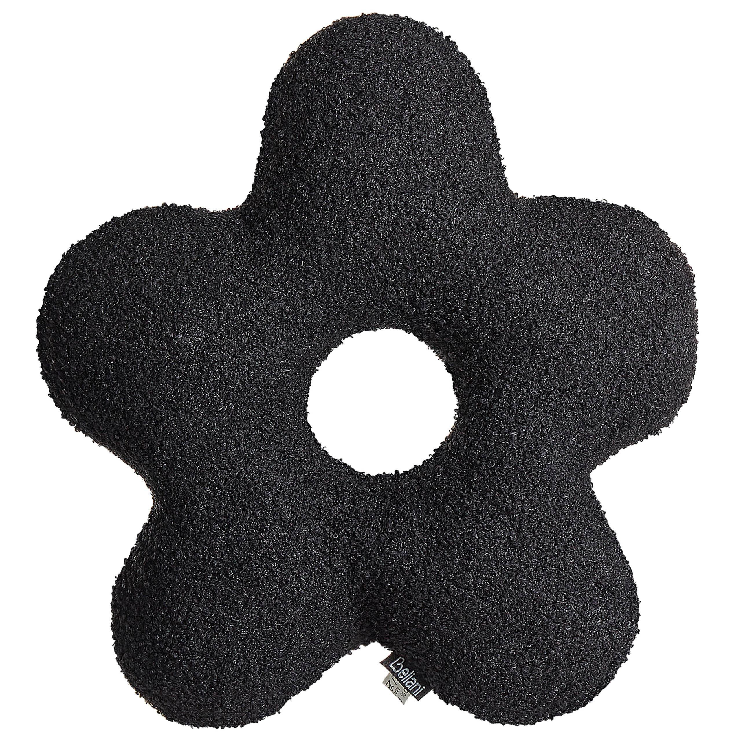 DEKOKISSEN 2er-Set Schwarz 40/40 cm Camponula - Schwarz, Kunststoff (40/40cm) - Beliani