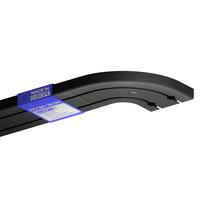 GARDINENSCHIENE inkl. Rundbögen 270cm (3x90cm) 2-läufig - Schwarz, Kunststoff (10/1.8/270cm)