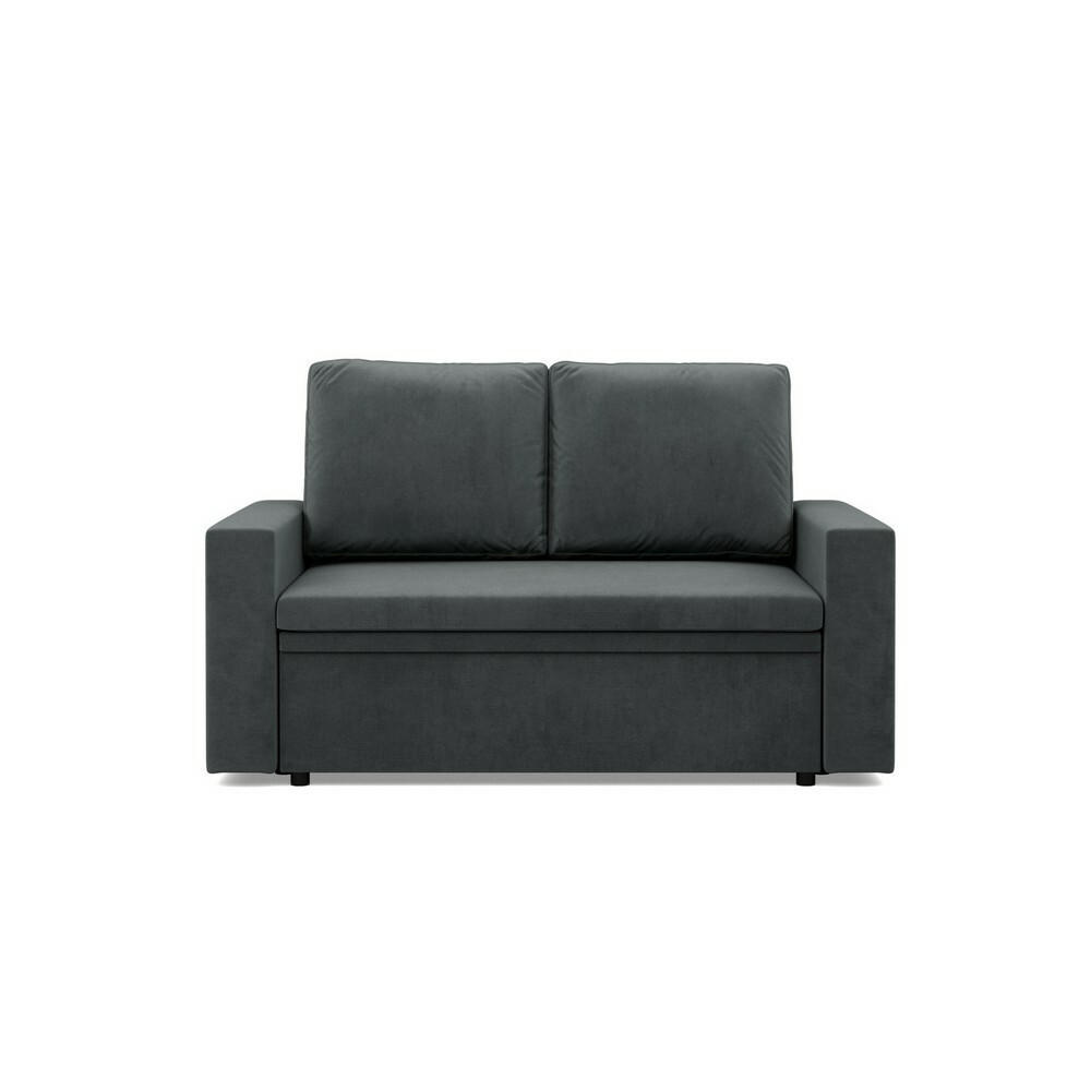 SOFA Neo mit gerader Armlehnen dunkelgrau - Dunkelgrau, Textil (148/90/87cm) - SIMKAM Furniture