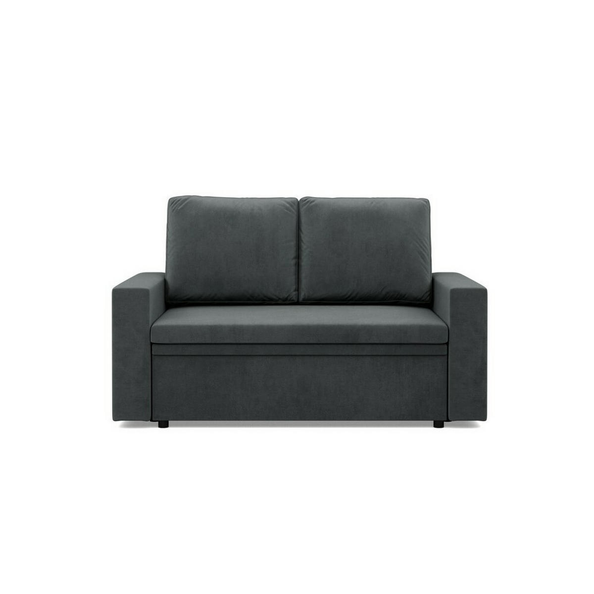 SOFA Neo mit gerader Armlehnen dunkelgrau - Dunkelgrau, Textil (148/90/87cm) - SIMKAM Furniture