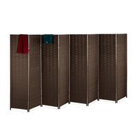 PARAVENT - Braun, Holz/Papier (320/170/2cm) - Relaxdays
