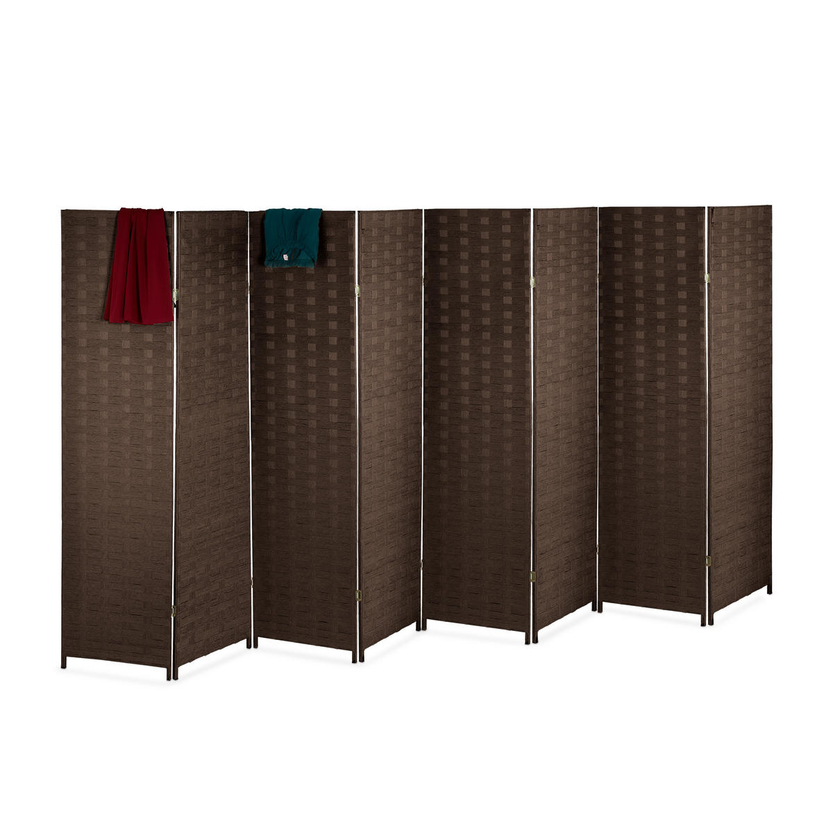 PARAVENT - Braun, Holz/Papier (320/170/2cm) - Relaxdays