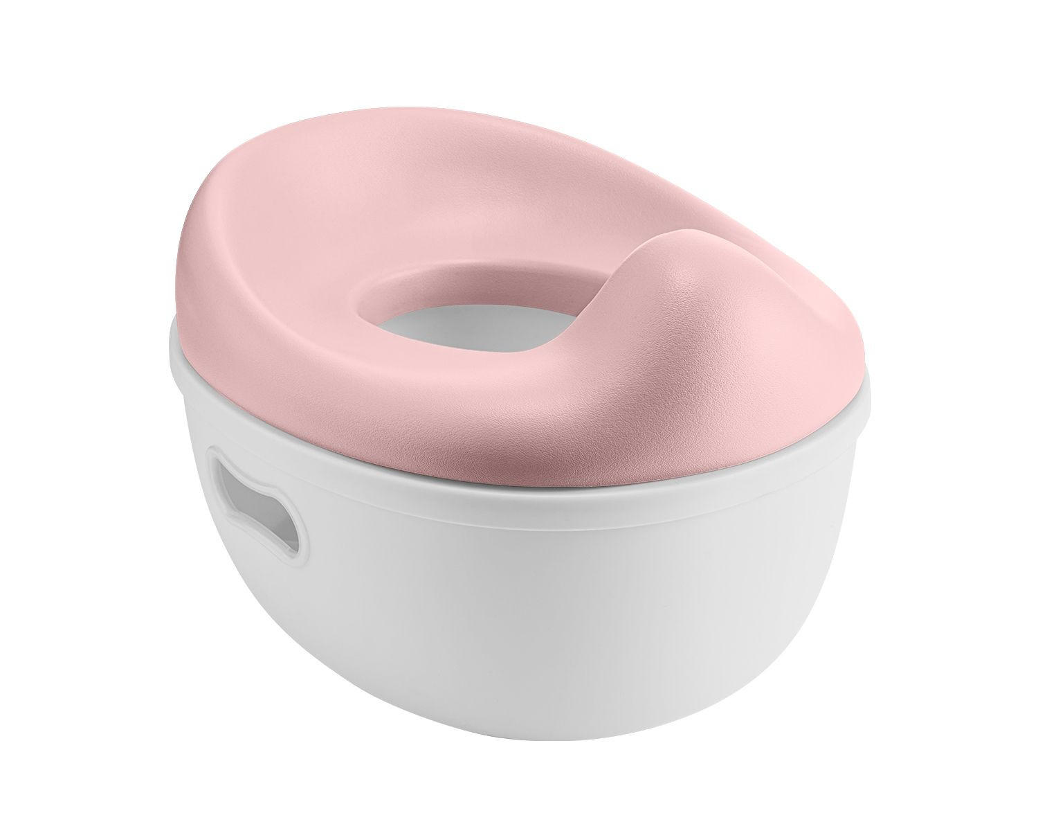 TÖPFCHEN Trio 3 in 1 rosa Toilettensitz, Tritthocker, rutschfeste Basis, Spritzschutz, Behälter - Rosa, Kunststoff (22/35cm) - Kikka boo