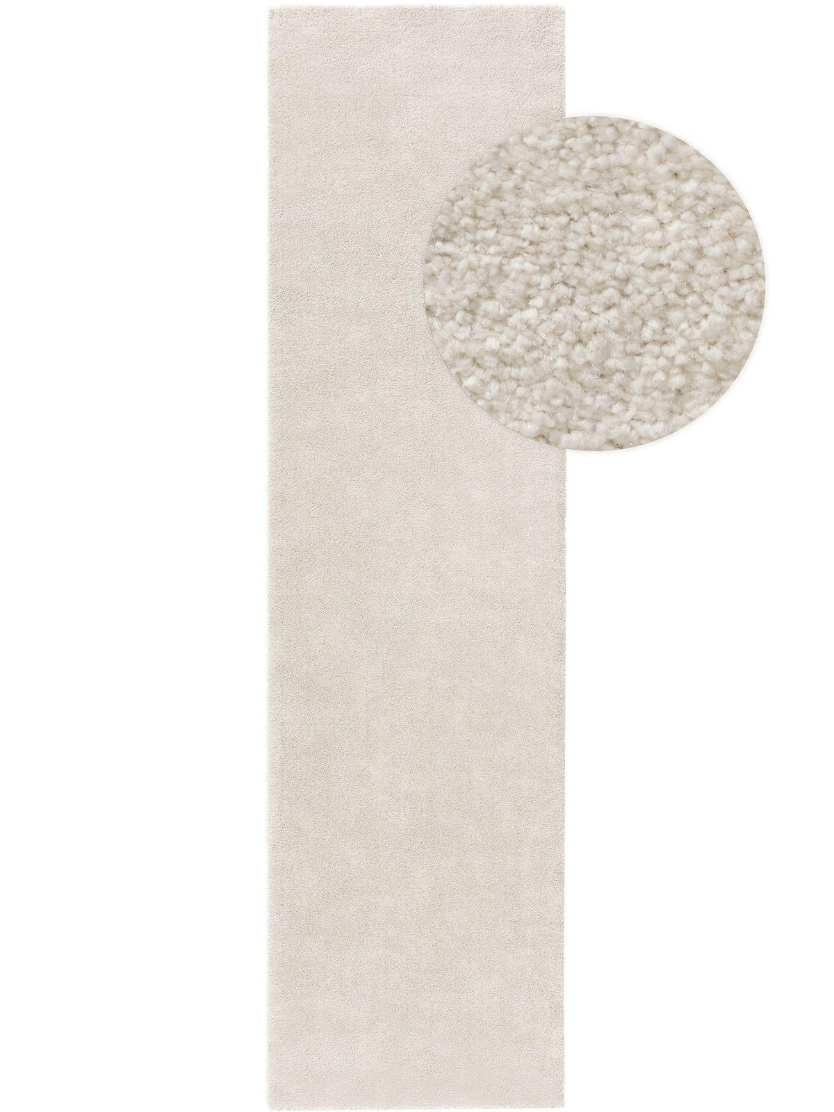 LÄUFER Tacoma Cream 80x300 cm - Creme, Textil (80/300cm) - benuta Nest