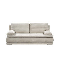 SCHLAFSOFA 2-Sitzer mit Bettkasten und Schlaffunktion - Kaschmir/Beige, Holz/Holzwerkstoff (211/92/108cm) - ed exciting design