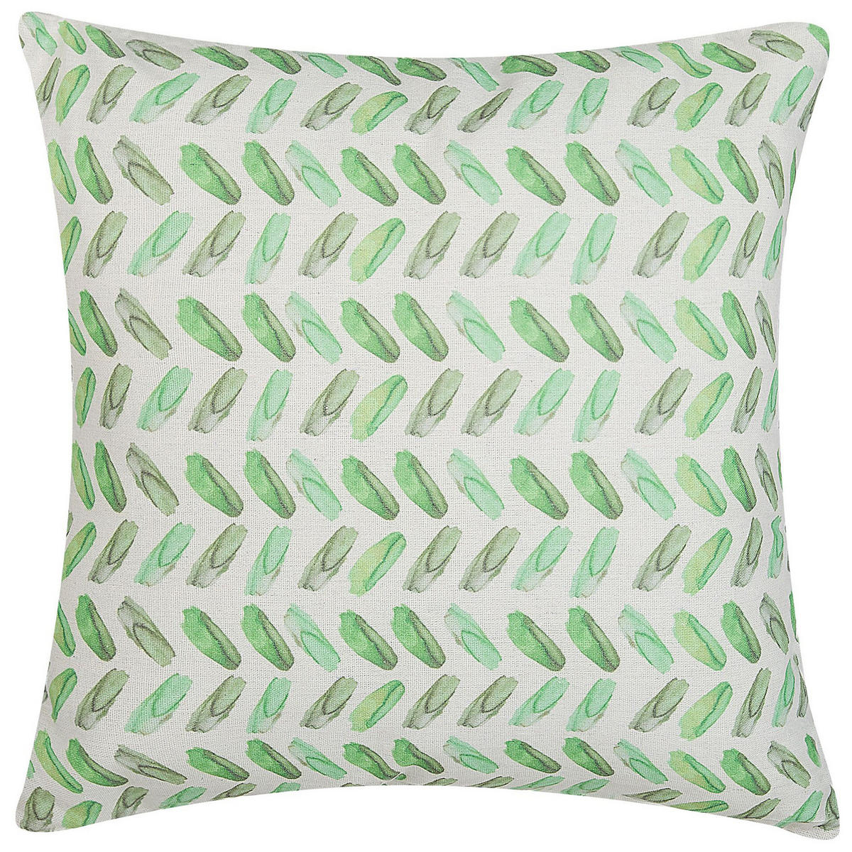 DEKOKISSEN 2er-Set Grün 45/45 cm Prunus - Grün, Textil (45/45cm) - Beliani