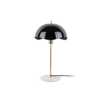 TISCHLAMPE Waved Dome 30/30/56 cm - Schwarz, Metall (30/30/56cm) - Leitmotiv