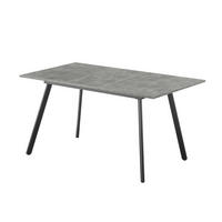 ESSTISCH MARA 120-160/80/76 cm Beton - Anthrazit, Holz (80/120/76cm) - B&D Home