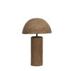TISCHLAMPE Qazu Braun Ø30/48 cm - Dunkelbraun, Papier (30/30/48cm) - Light & Living