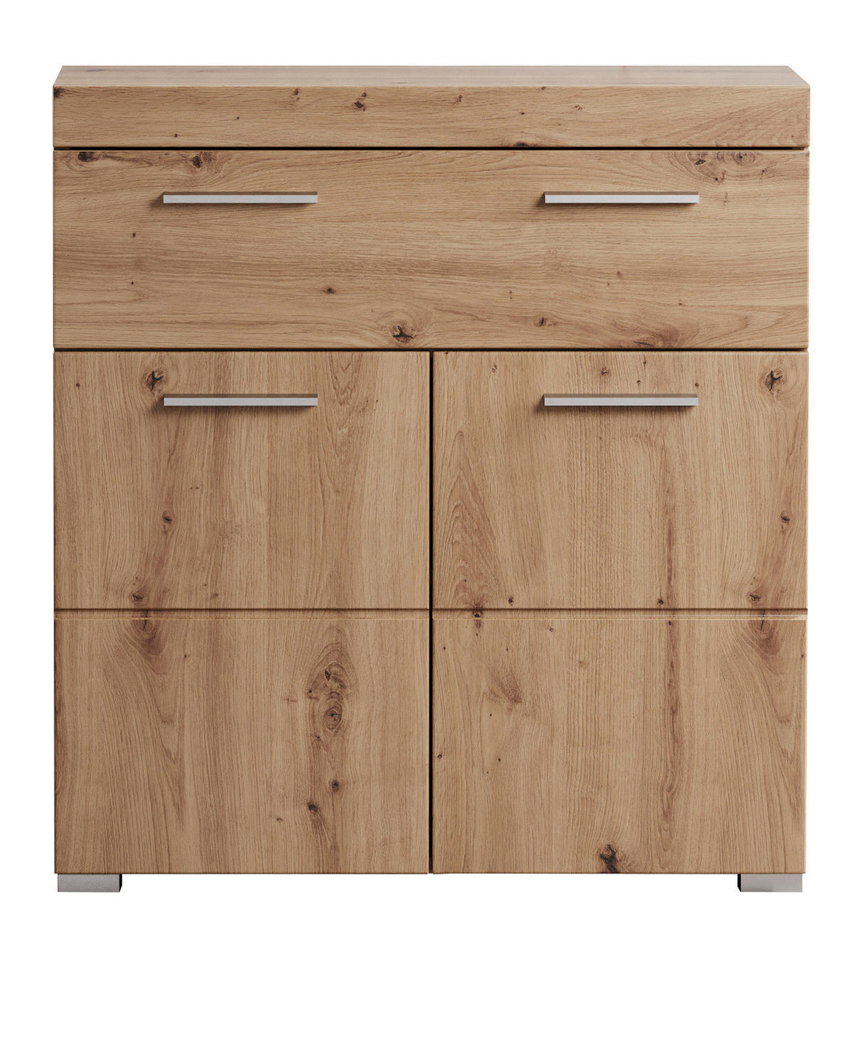 BADKOMMODE Asteiche 73 x 79 cm, Badzimmer Kommode mit viel Stauraum - Eichefarben, Holzwerkstoff/Kunststoff (73/79/31cm) - Top.Furn