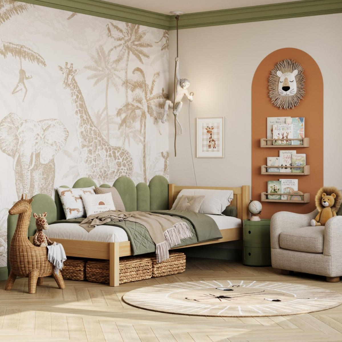 BETT N02 Naturkiefer 120/180 - Hellbraun, Naturmaterialien/Holz (120/180cm) - N-Wood