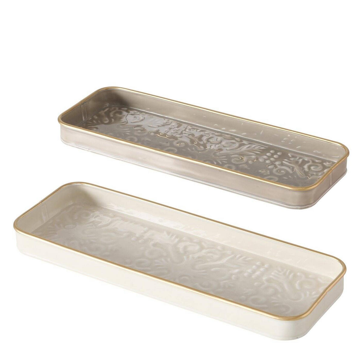 SCHALE Estama 35/13 cm - Taupe, Metall (35/3cm) - Boltze Home