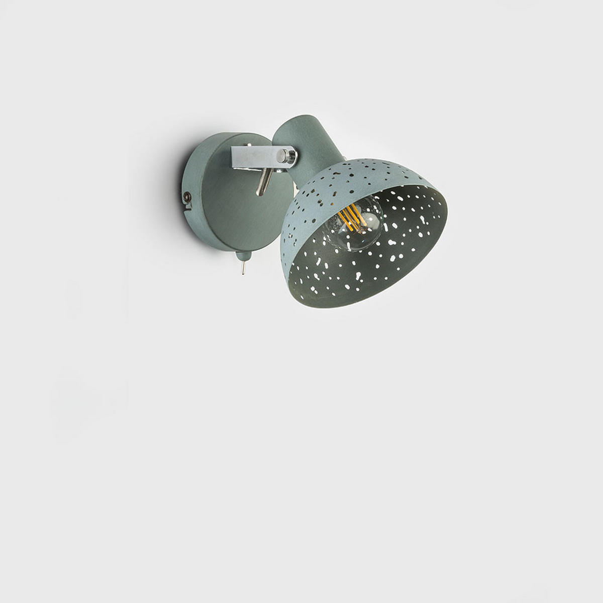 WANDLEUCHTE Fabian Grau Chrom beweglicher Spot - Grau, Metall (12/12/15cm) - Globo Lighting