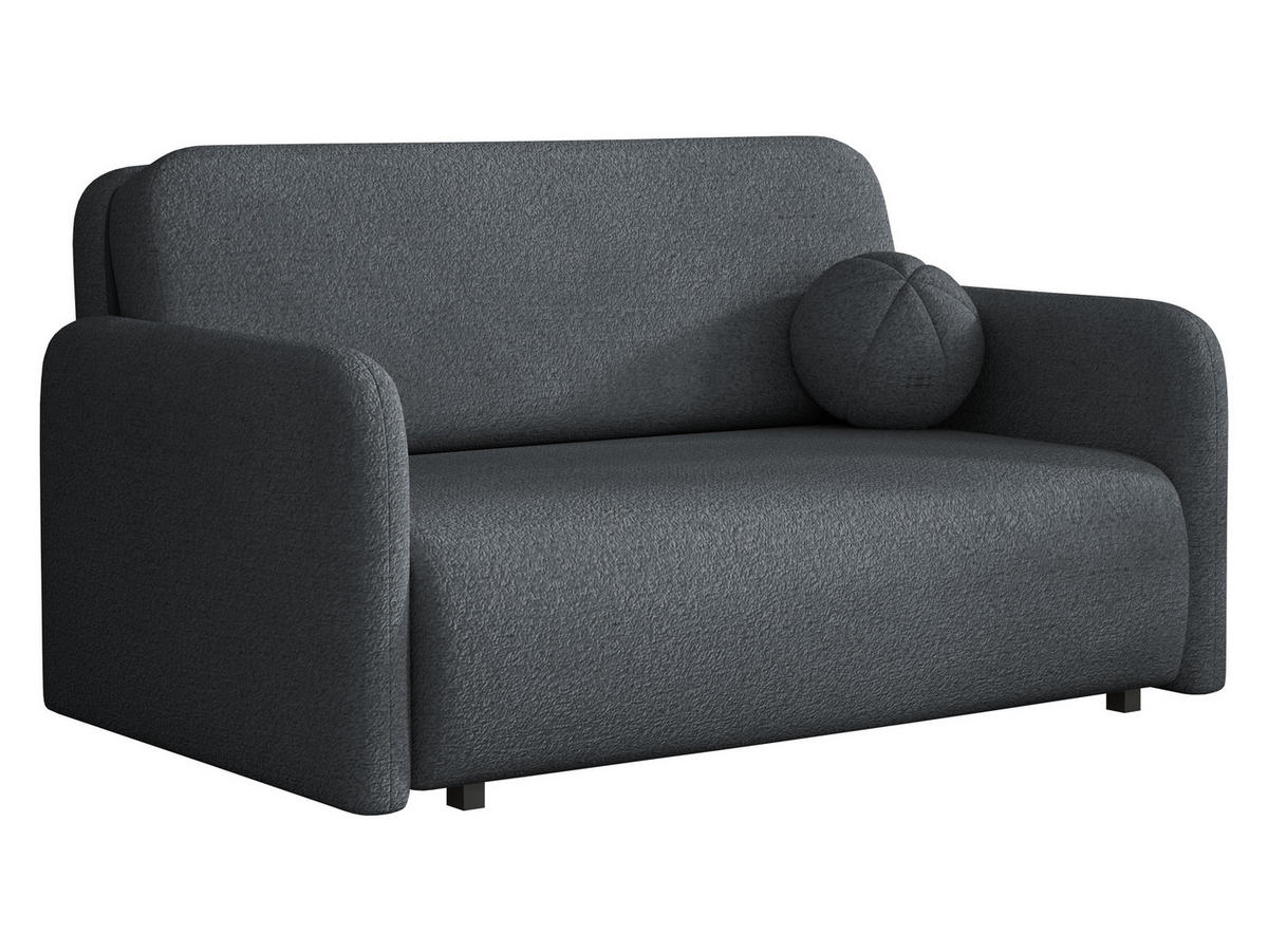 SCHLAFSOFA Viva Sun III - Dunkelgrau/Schwarz, Holz/Textil (150/85/103cm) - MIRJAN24
