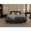 POLSTERBETT Zaira 140x200cm – Elegantes Polsterbett für modernen Wohnstil , ZONIERTE TASCHENFEDERN KOKOS (21cm), schwarz - Schwarz, Holz (140/200cm) - Homesy