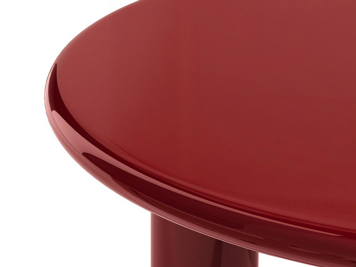 COUCHTTISCH nicht ausziehbar - 90cm x 90cm - MDF - rot - BENESA - Rot, Holz (90/90/40cm) - Vente-Unique