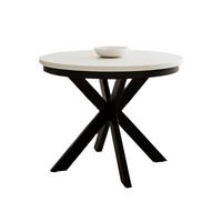 ESSTISCH BELLAMI Weiß/Schwarz - Weiß, Holzwerkstoff (100/100/75cm) - Compleo24