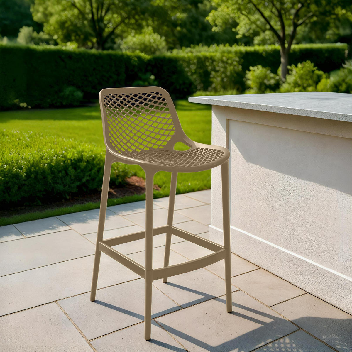 BARHOCKER Kunststoff Schlamm - Hellbraun/Schlammfarben, Kunststoff (45/105/53cm) - CLP