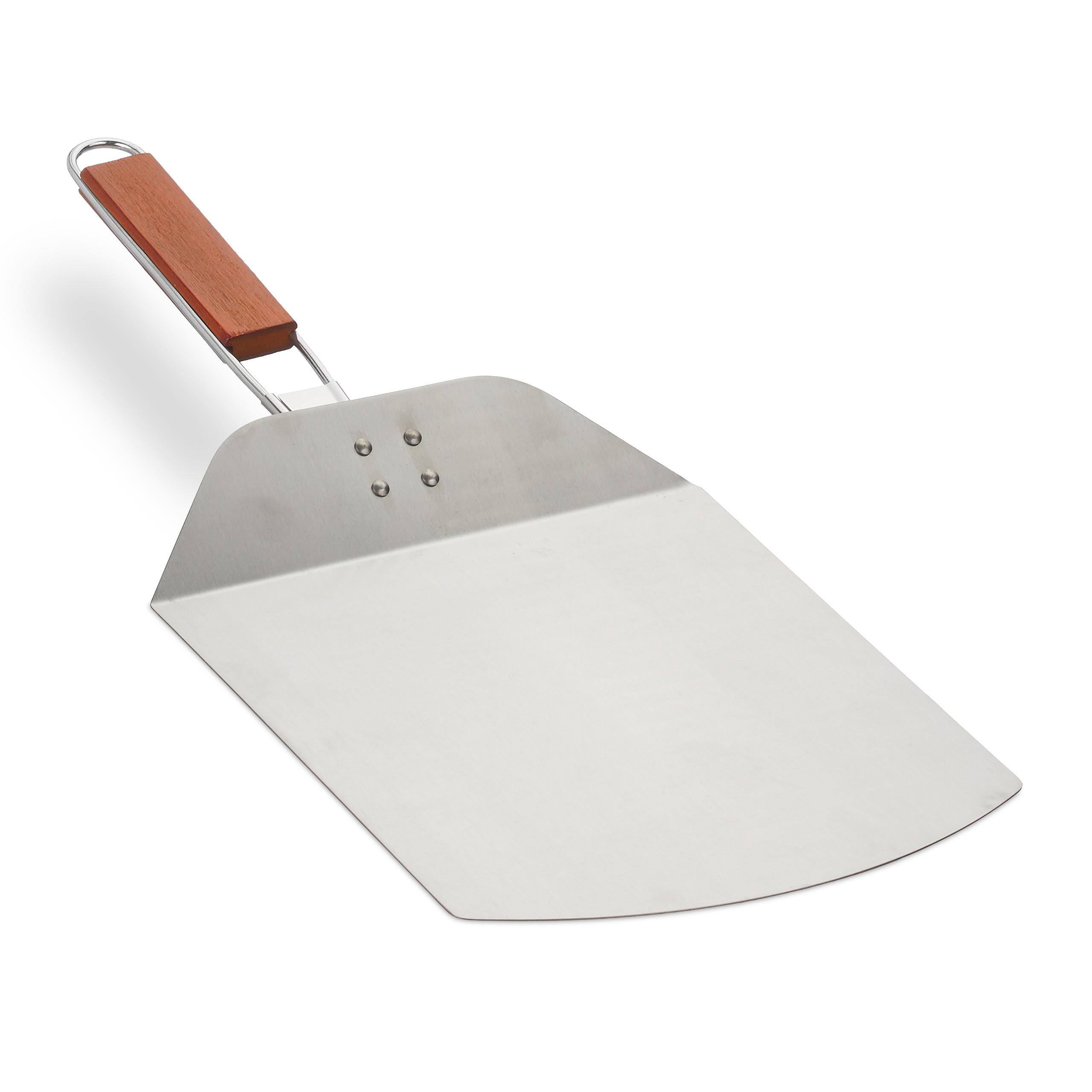 PIZZASCHIEBER - Silberfarben, Holz/Metall (24/15.5/51cm) - Relaxdays