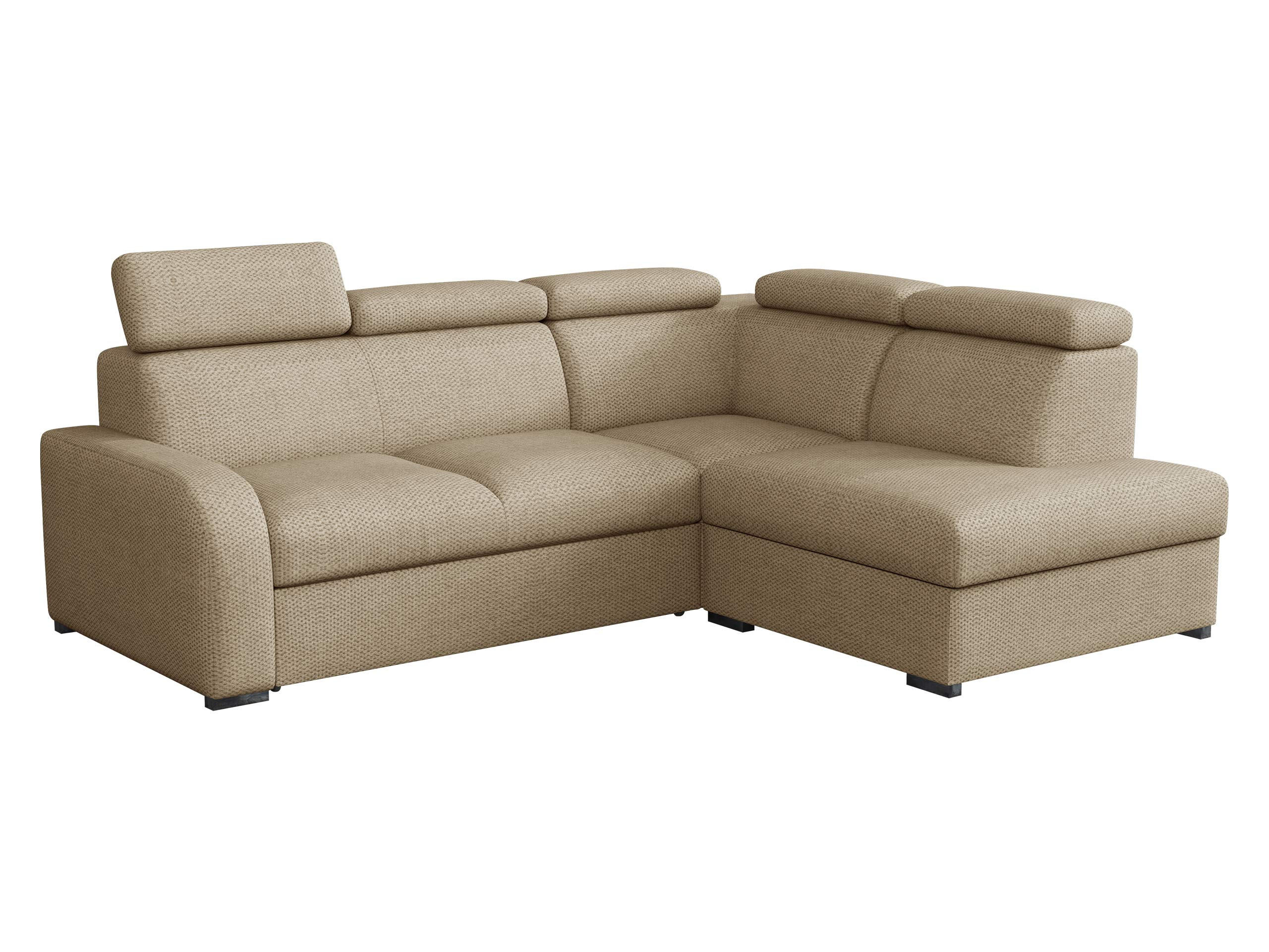 ECKSOFA Oslo 2rRLXp, Seite: Rechts 2R+R+LXP - Silberfarben/Naturfarben, Holz/Textil (250/200cm) - MIRJAN24